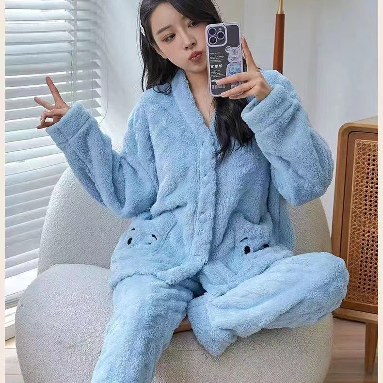 [100453] コーラルフリースパジャマセット