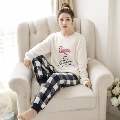 [100461]フラミンゴ柄のパジャマセット