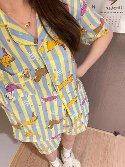 [100470] 半袖ショートパンツパジャマセット