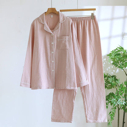 秋のプリントオープンフロントパジャマ