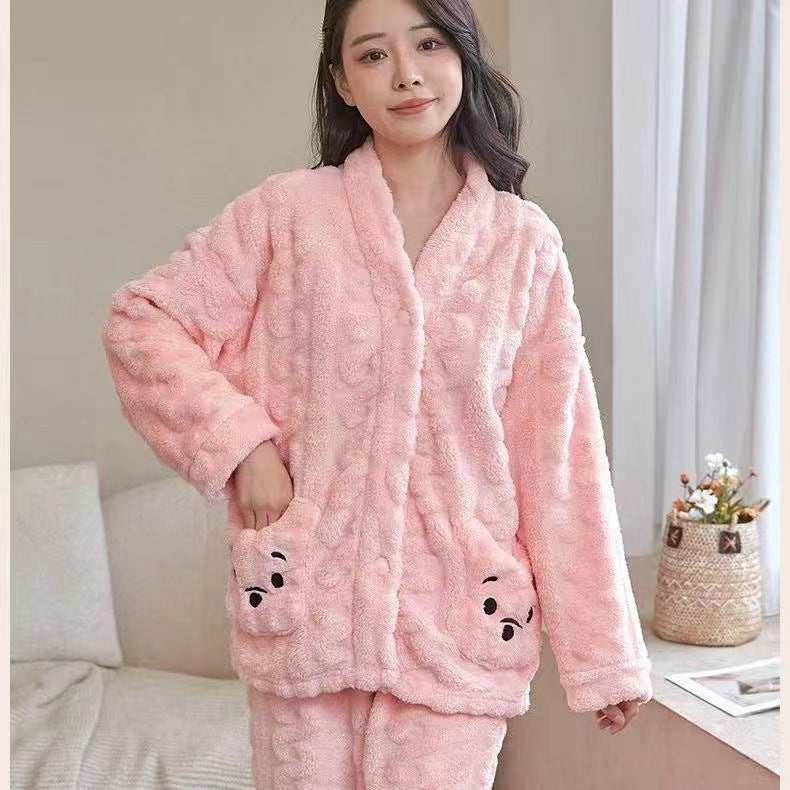 [100453] コーラルフリースパジャマセット