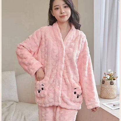 [100453] コーラルフリースパジャマセット