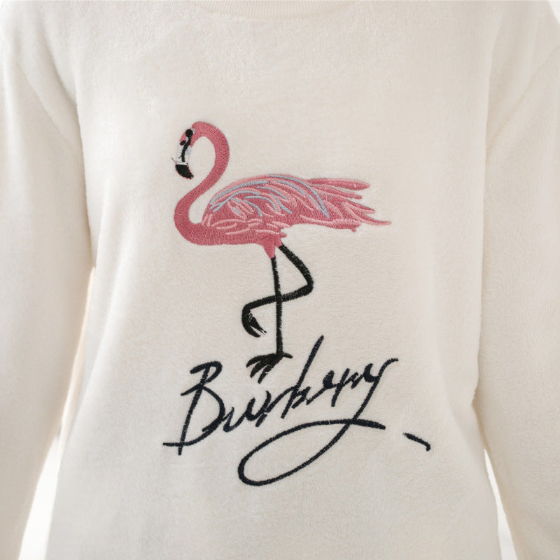 [100461]フラミンゴ柄のパジャマセット