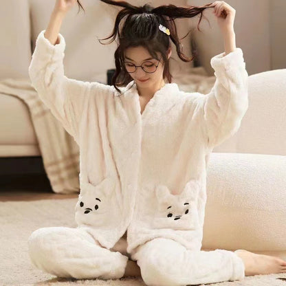 [100453] コーラルフリースパジャマセット