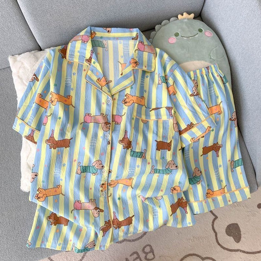 [100470] 半袖ショートパンツパジャマセット