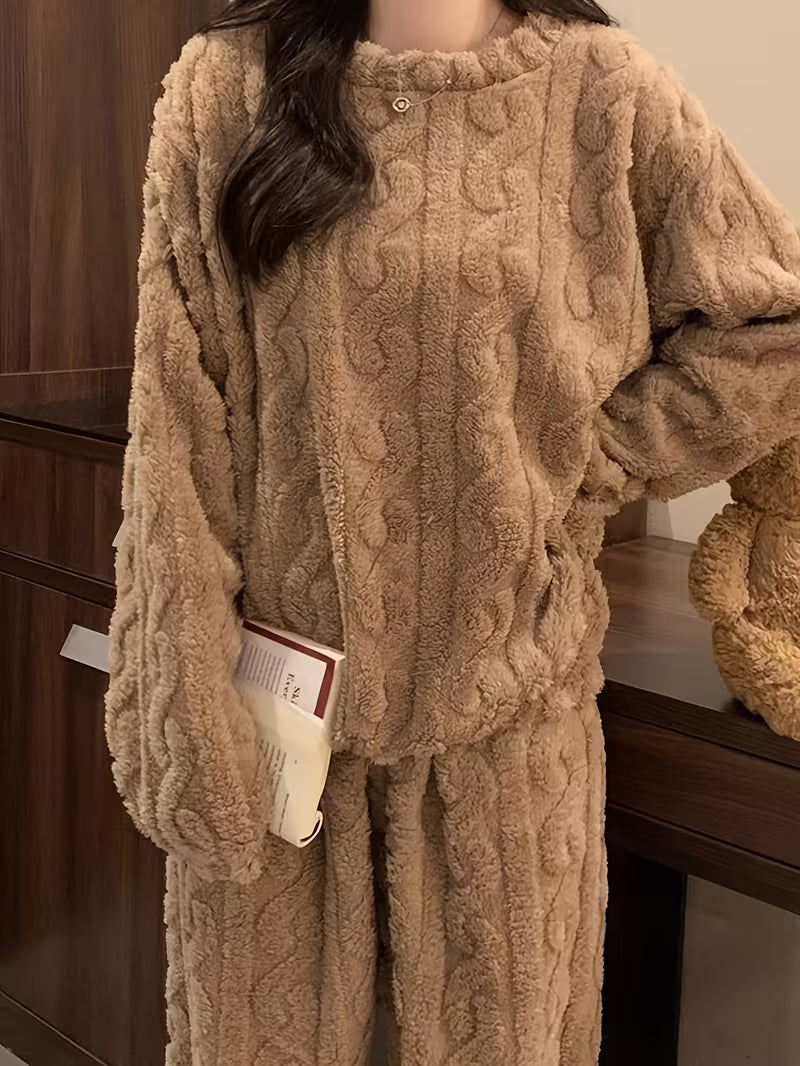 [100451] ふわふわ長袖パジャマセット